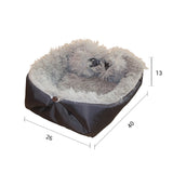 SOGA Black Dual-purpose Cushion Nest Cat Dog Bed Warm Plush Kennel Mat Pet Home Travel Essentials CARPETBAG01