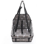 SOGA Waterproof Pet Booster Car Seat Breathable Mesh Safety Travel Portable Dog Carrier Bag Grey CARPETBAG013GREY