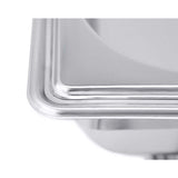 SOGA 4X Stainless Steel Chafing Double Tray Catering Dish Food Warmer CHAFINGDISH56082X4