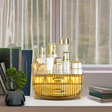 SOGA 3 Tier Golden Yellow Multifunctional Countertop Cosmetic Storage Makeup Skincare Holder Jewelry BATHC124