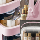 SOGA 2 Tier Pink Countertop Makeup Cosmetic Storage Organiser Skincare Holder Jewelry Storage Box BATHC102