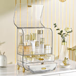 SOGA 2X 3 Tier Transparent Multifunctional Countertop Cosmetic Storage Makeup Perfume Skincare BATHC125X2