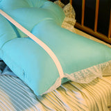 SOGA 4X 180cm Light Blue Princess Bed Pillow Headboard Backrest Bedside Tatami Sofa Cushion with PILLOWSLK180LIGHTBLUEX4