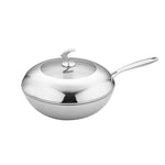 SOGA 2X 18/10 Stainless Steel Fry Pan 30cm Frying Pan Top Grade Cooking Non Stick Interior Skillet TRIFPR30X2