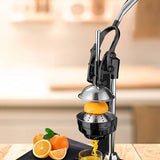 SOGA 2X Stainless Steel Manual Juicer Hand Press Juice Extractor Squeezer Lemon Orange Citrus Black JUICERSTAINLESSSTEEL120X2