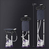 SOGA 2X Garment Steamer Vertical Twin Pole Clothes 1700ml 1800w Professional Steaming Kit Purple GARMENTSTEAMERTWINPOLEPURPLEX2