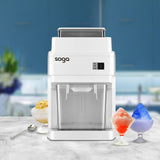 SOGA 2X 300 Watts Electric Ice Shaver Crusher Slicer Snow Cone Maker Commercial Tabletop Machine COMMERCIALELECTRICICESHAVER288X2