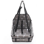 SOGA 2X Waterproof Pet Booster Car Seat Breathable Mesh Safety Travel Portable Dog Carrier Bag Grey CARPETBAG013GREYX2