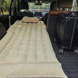 SOGA 2X Beige Inflatable Car Boot Mattress Portable Camping Air Bed Travel Sleeping Essentials CARMAT015X2