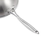 SOGA 18/10 Stainless Steel Fry Pan 32cm Frying Pan Top Grade Cooking Skillet with Lid TRIFPI32