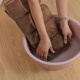 SOGA 2X Coffee Double Sided Hanging Storage Bag Underwear Bra Socks Mesh Pocket Hanger Home SBOX26COFX2