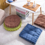 SOGA 2X Blue Square Cushion Soft Leaning Plush Backrest Throw Seat Pillow Home Office Decor SQUARECU88X2