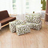 SOGA 2X Green Pine Tree Medium Storage Luggage Bag Double Zipper Foldable Travel Organiser SBOX210X2