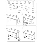 SOGA 80cm Commercial Catering Kitchen Stainless Steel Prep Work Bench Table with Backsplash and WORKBENCHSS800180CM