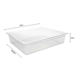 SOGA 150mm Clear Gastronorm GN Pan 1/1 Food Tray Storage Bundle of 6 VICPANS1403X6