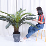 SOGA 155cm Artificial Indoor Cycas Revoluta Cycad Sago Palm Fake Decoration Tree Pot Plant APLANTFH107130A