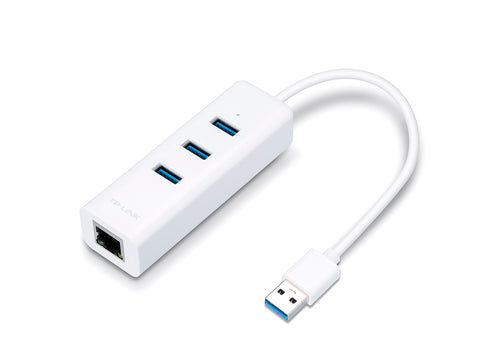 TP-Link | USB 3.0 3-Port Hub & Gigabit Ethernet Adapter 005.001.2025