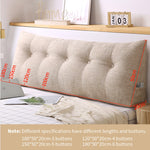 SOGA 150cm Beige Triangular Wedge Bed Pillow Headboard Backrest Bedside Tatami Cushion Home Decor PILLOWFAB150BEIGE