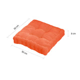 SOGA 4X Orange Square Cushion Soft Leaning Plush Backrest Throw Seat Pillow Home Office Decor SQUARECU86X4