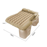 SOGA Beige Ripple Inflatable Car Mattress Portable Camping Air Bed Travel Sleeping Kit Essentials CARMAT007