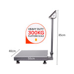 SOGA 4X 300kg Electronic Digital Platform Scale Computing Shop Postal Weight Black 300KGPLATFORMSCALESBLACKX4