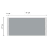 SOGA 170cm Yellow Zigzag Striped Throw Blanket Acrylic Wave Knitted Fringed Woven Cover Couch Bed BLANKET917