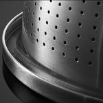 SOGA Stainless Steel Nesting Basin Colander Perforated Kitchen Sink Washing Bowl Metal Basket BOWL624