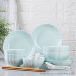 SOGA Light Blue Japanese Style Ceramic Dinnerware Crockery Soup Bowl Plate Server Kitchen Home Decor BOWLG437