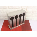 SOGA Stainless Steel Buffet Restaurant Spoon Utensil Holder Storage Rack 4 Holes CUTLERYHOLDER4631