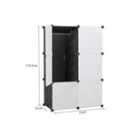 SOGA 3 Tier 6-Cube Portable Wardrobe Divide-Grid Modular Storage Organiser Foldable Closet WROBE1770