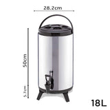 SOGA 18L Portable Insulated Cold/Heat Coffee Tea Beer Barrel Brew Pot With Dispenser BEVERAGEDISPENSER18L