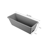 SOGA 49.5cm Gray Rectangular Planter Vegetable Herb Flower Outdoor Plastic Box with Holder Balcony PLANTBOX3H