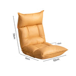 SOGA 2X Yellow Lounge Recliner Lazy Sofa Bed Tatami Cushion Collapsible Backrest Seat Home Office LOUNGEC3813X2