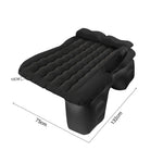 SOGA 2X Black Ripple Inflatable Car Mattress Portable Camping Air Bed Travel Sleeping Kit Essentials CARMAT005X2