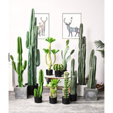 SOGA 120cm Green Artificial Indoor Cactus Tree Fake Plant Simulation Decorative 6 Heads APLANTFH1206