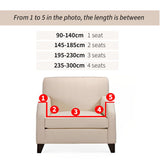 SOGA 1-Seater Leaf Design Sofa Cover Couch Protector High Stretch Lounge Slipcover Home Decor SOFACOV225