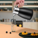 SOGA 2X 2.2L Stainless Steel Kettle Insulated Vacuum Flask Water Coffee Jug Thermal Black WATERJUG22BLKX2