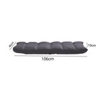 SOGA Grey Lounge Floor Recliner Adjustable Gaming Sofa Bed Foldable Indoor Outdoor Backrest Seat LOUNGED1459