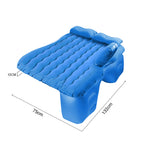 SOGA 2X Blue Ripple Inflatable Car Mattress Portable Camping Air Bed Travel Sleeping Kit Essentials CARMAT008X2