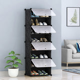 SOGA 8 Tier Shoe Rack Organizer Sneaker Footwear Storage Stackable Stand Cabinet Portable Wardrobe SHOEBOX108