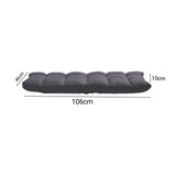 SOGA 2X Grey Lounge Floor Recliner Adjustable Gaming Sofa Bed Foldable Indoor Outdoor Backrest Seat LOUNGED1459X2