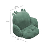 SOGA Green Dino Shape Cushion Soft Leaning Bedside Pad Sedentary Plushie Pillow Home Decor SCUSHION093