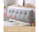 SOGA 150cm Silver Triangular Wedge Bed Pillow Headboard Backrest Bedside Tatami Cushion Home Decor PILLOWFAB150SILVER