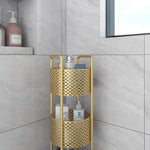 SOGA 2X 3 Tier Bathroom Shelf Multifunctional Storage Display Rack Organiser with wheels FPOTZWJ25X2