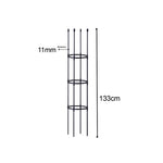 SOGA 2X 133cm 4-Bar Plant Frame Stand Trellis Vegetable Flower Herbs Outdoor Vine Support Garden PLANTTUBE133X2