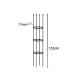 SOGA 2X 133cm 4-Bar Plant Frame Stand Trellis Vegetable Flower Herbs Outdoor Vine Support Garden PLANTTUBE133X2