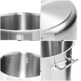 SOGA Stock Pot 113L Top Grade Thick Stainless Steel Stockpot 18/10 Without Lid STOCKPOT113L-JPOT