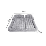 SOGA 2X Grey Inflatable Car Boot Mattress Portable Camping Air Bed Travel Sleeping Essentials CARMAT014X2