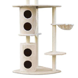 YES4PETS 170cm XL Multi Level Cat Scratching Post Tree Post House Tower-Beige V278-CT170-CAT-FL05A-BEIGE