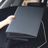 SOGA 4X Leather Car Boot Collapsible Foldable Trunk Cargo Organizer Portable Storage Box Black Large STORAGEBLKLGEX4